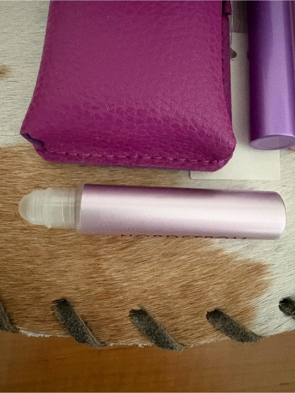 Nordstrom Fuchsia Travel Rollerball Pouch